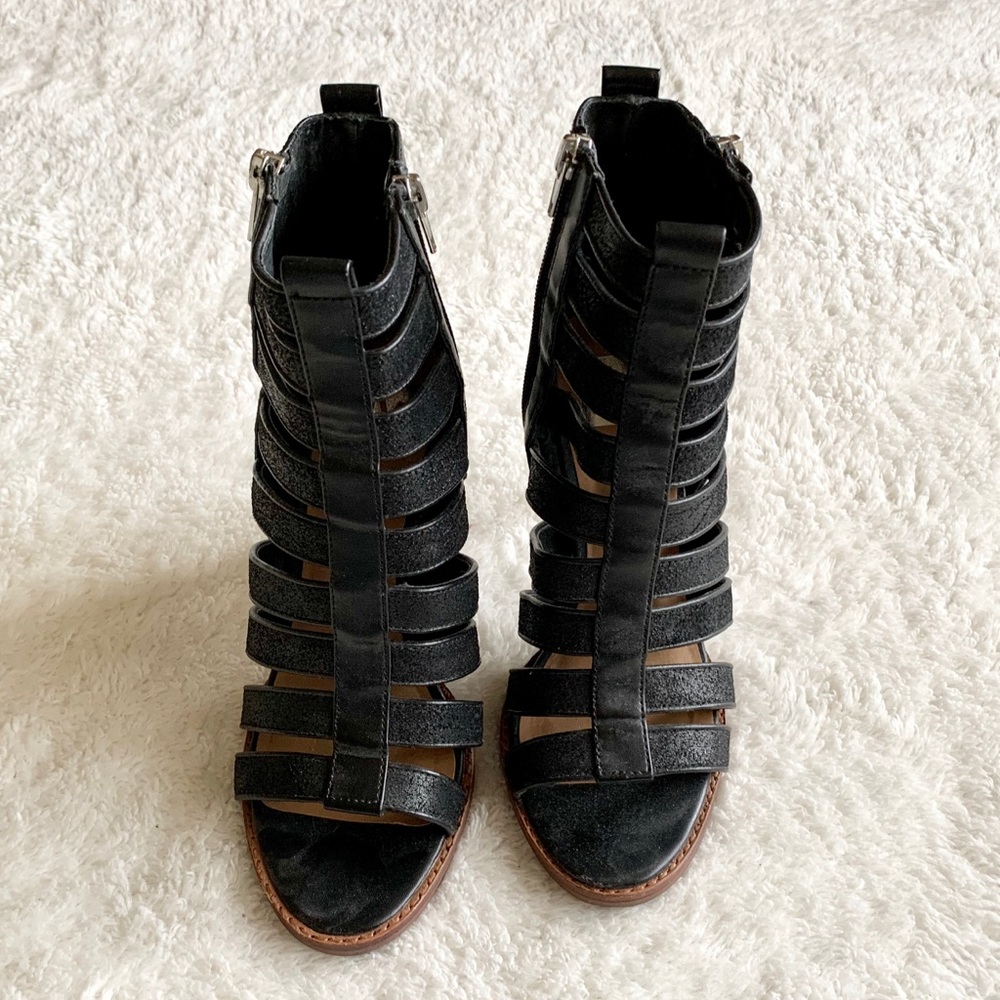 Dolce Vita Open Toe Zip-up Heel - Picture 3 of 5
